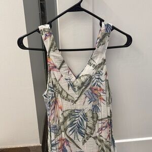 H&M Multicolor Tropical Print Tank Top